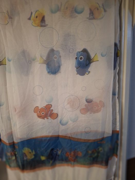 Zestaw dużych firan Disney – Nemo, Syrenka, Puchatek | Szer. 3m+ | Jak