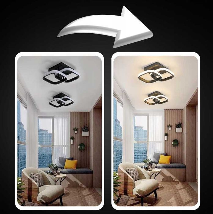 LAMPA SUFITOWA Led Plafon Pokojowa 3 Barwy + Gratis