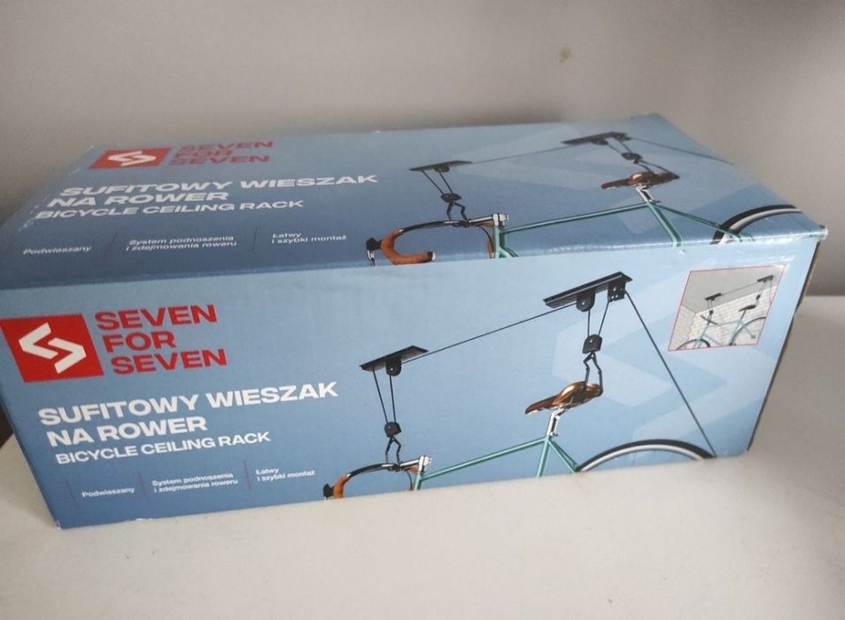 Uchwyt na rower pod sufitowy ,sufitowy wieszak na rower nowy