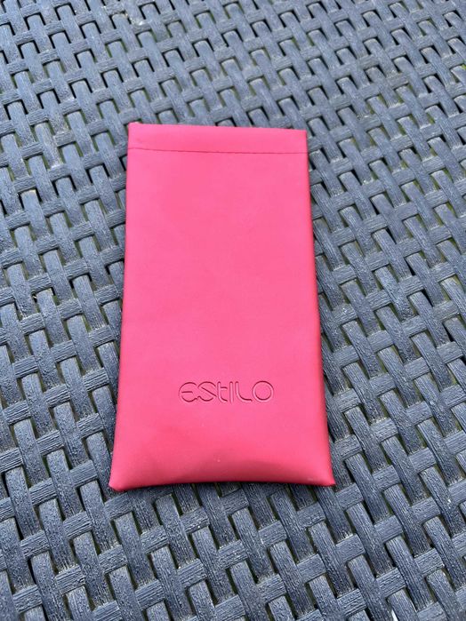 Etui na okulary ESTILO – miękkie, czerwone, wsuwane