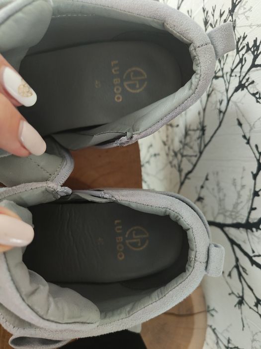 Botki szare koturn Lu Boo rozm 40