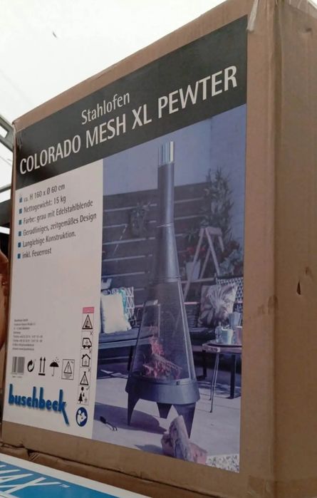 Ogrodowy kominek palenisko