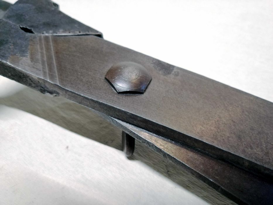 Stare solidne duże kute nożyce - dł. całkowita 60 cm