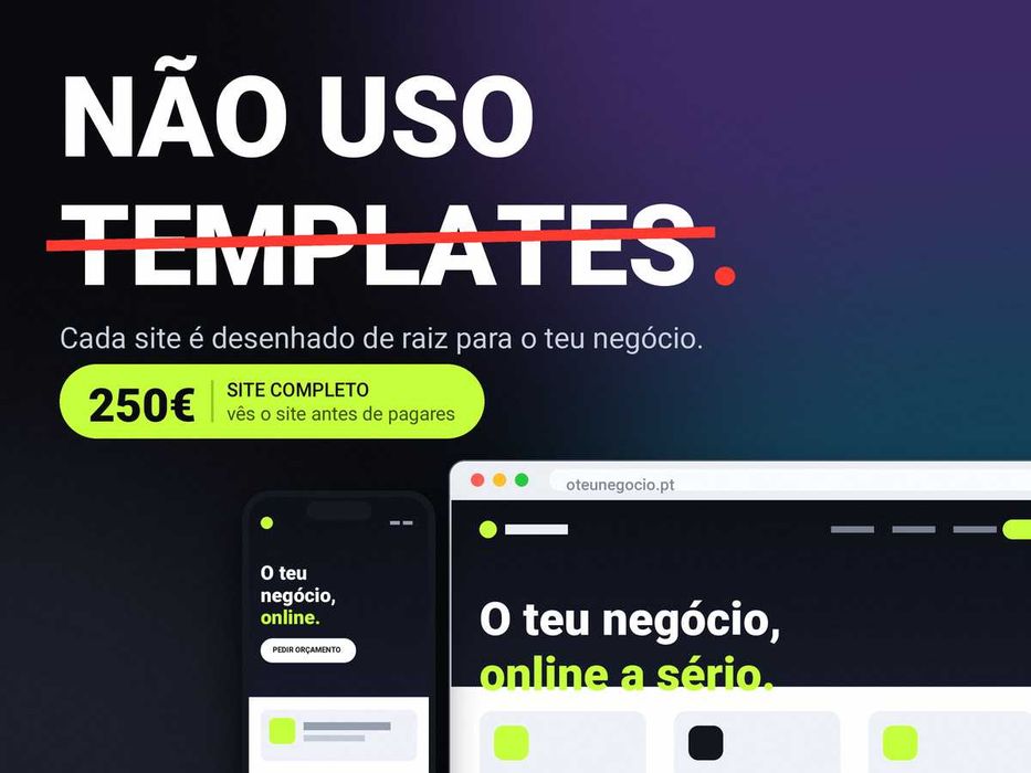 Website Profissional Feito de Raíz - Não uso Templates.