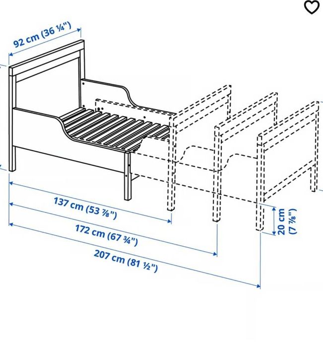Cama extensível criança IKEA
