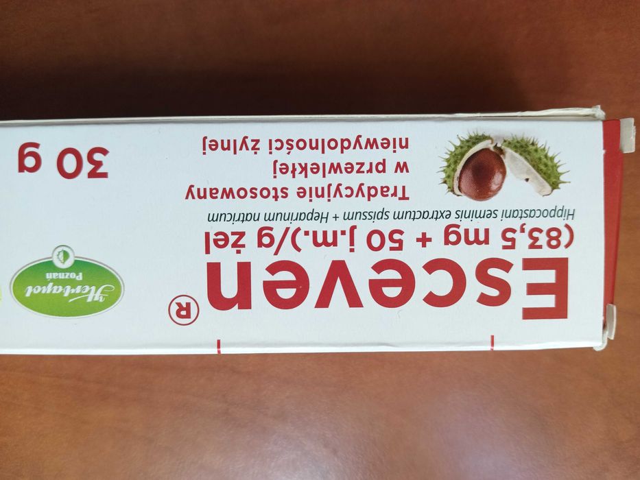 Esceven żel 30g bóle i obrzęki nóg niewydolność żylna