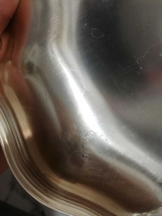 Świecznik tacka talerz wfm platerowane
