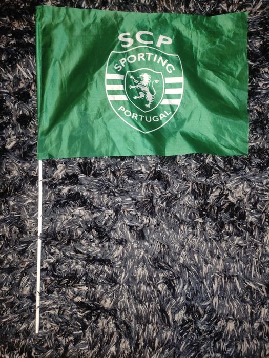 Bandeira Sporting Clube de Portugal tecido 70 x 50 cm