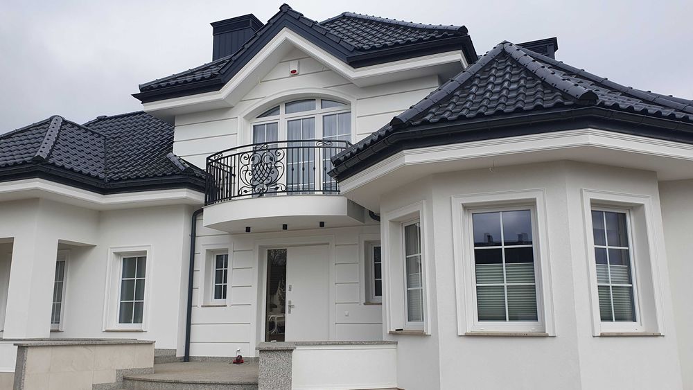 Sztukateria elewacyjna, listwa wokółokienna, gzymsy, bonie