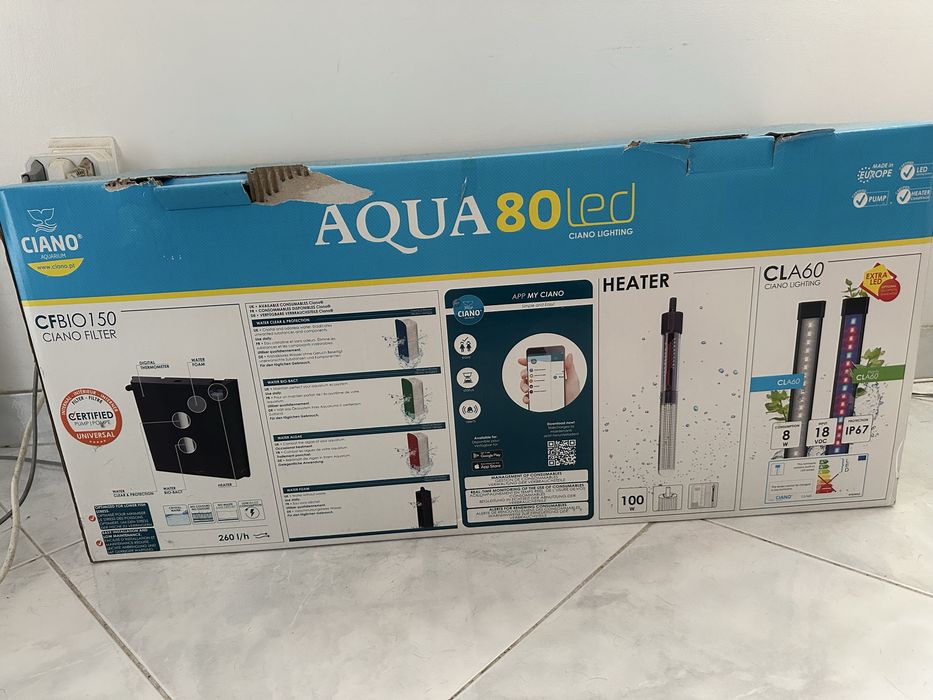 Aquário Aqua 80 led