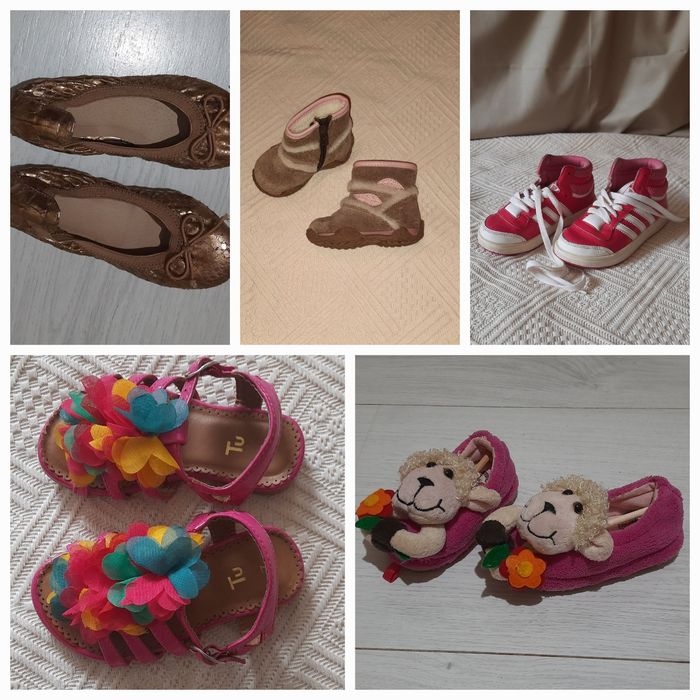 Різне взуття для маленьких дівчаток. Розміри 19-26,5.
