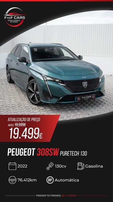 Peugeot 308 PureTech 130 GPF EAT8 Stop & Start GT