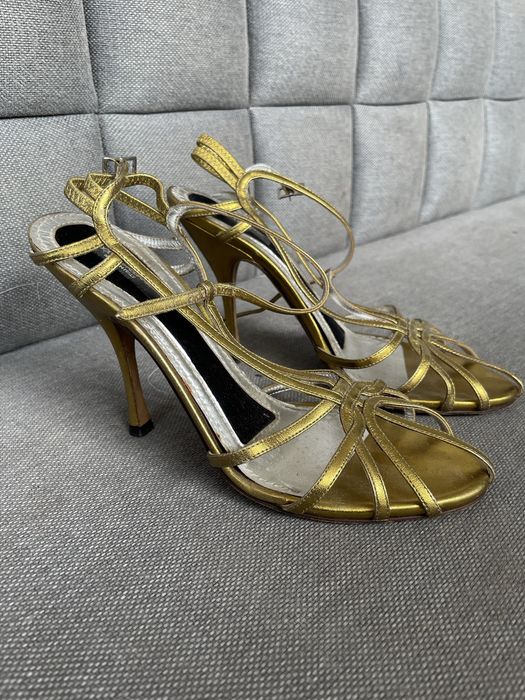 Złote sandałki Dolce &Gabbana