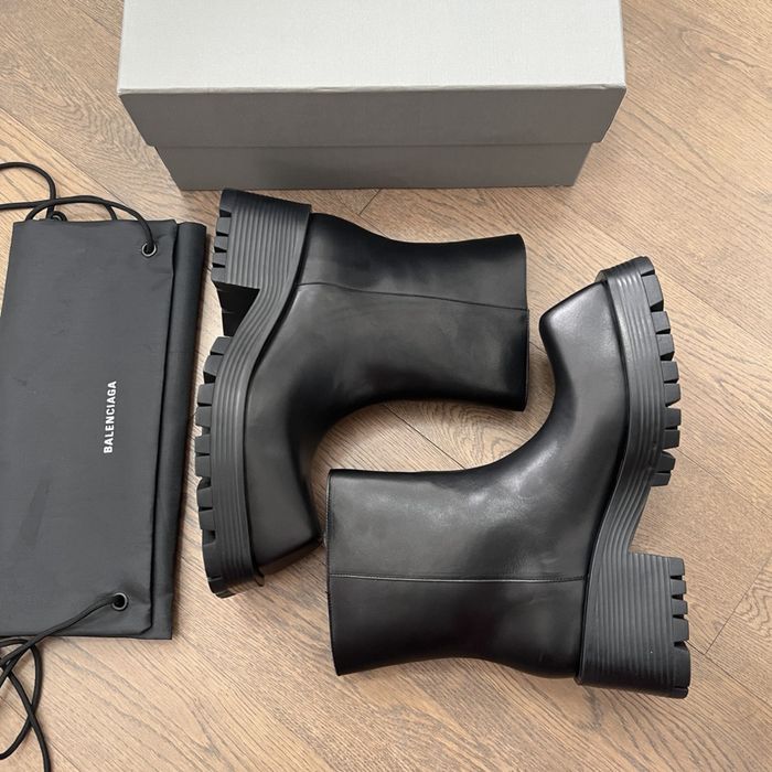 Balenciaga Trooper Boots Leather large square toe/40-45/Преміум якість