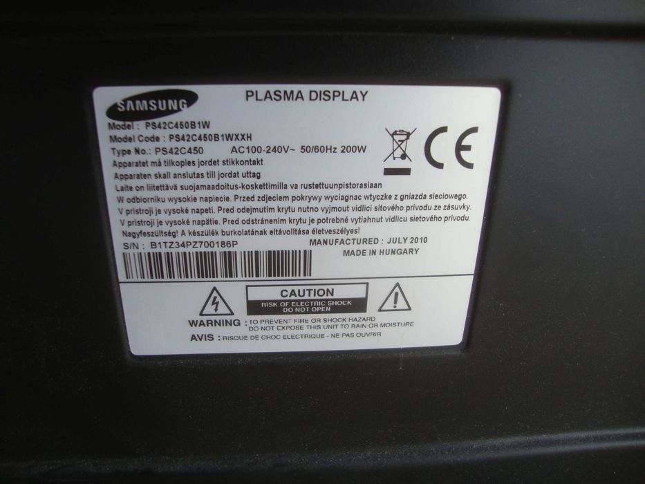 Telewizor Plazmowy Samsung 42cale Bdb Stan!