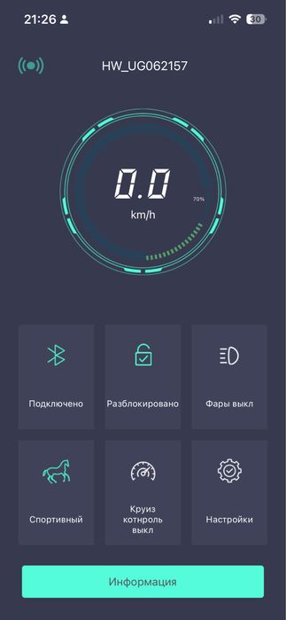 Електросамокат Atlas Батарея 100%
