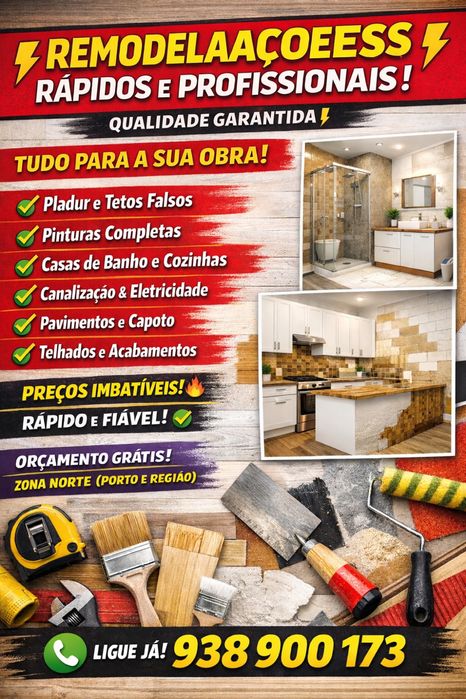 Remodelacoes e construcoes