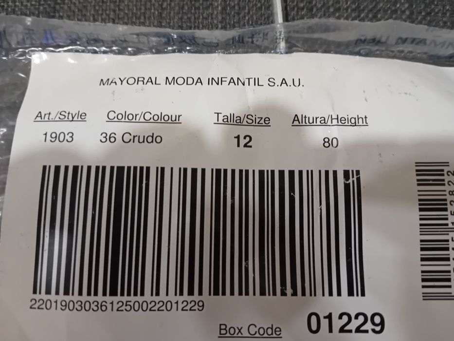 Vestido cerimónia bebé 12m