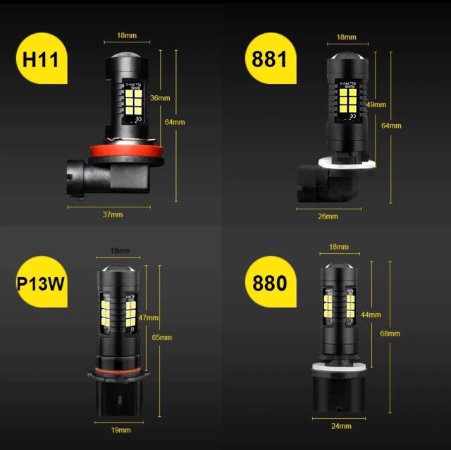 LED P13W - PSX26W - 12/24v  canbus