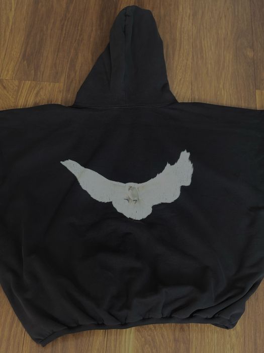 yeezy gap engineered by balenciaga dove hoodie washed black laa