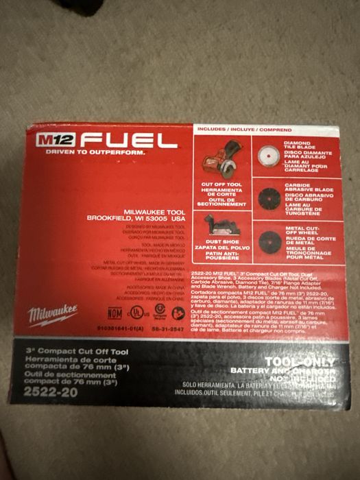 Szlifierka kątowa Milwaukee FCOT, srednica tarczy 76mm