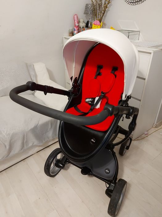 Wozek mima xari uniwersalny bialy biało czarny