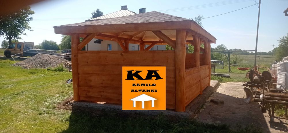 ALTANKI, altany, altanka na grubym balu