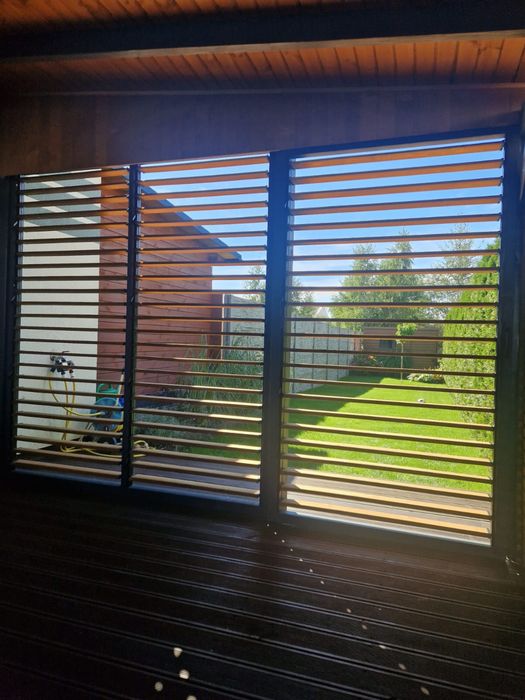 Mechanizm żaluzji, stalowy system, ruchome deseczki 109 cm metalowy