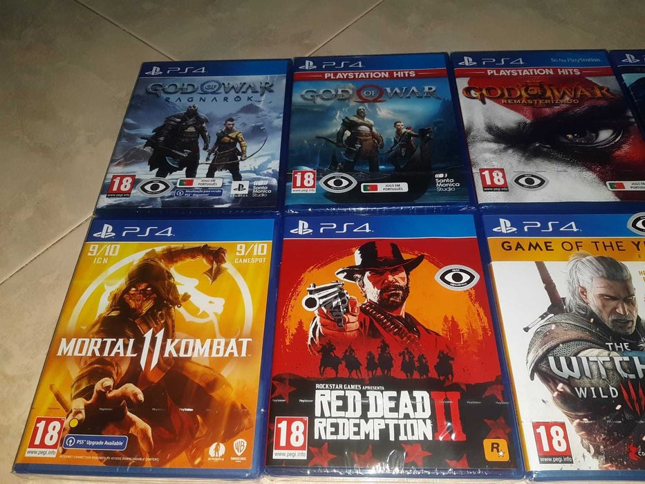 Jogos PS4 - Novos em lacre de fábrica