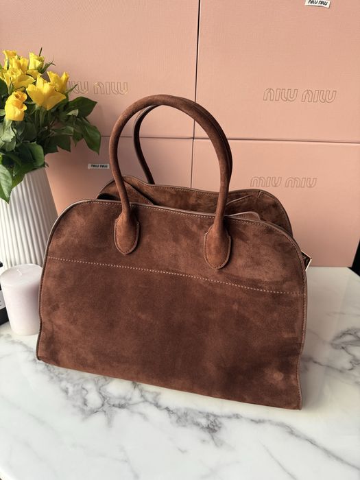Torebka The Row Brown Suede
