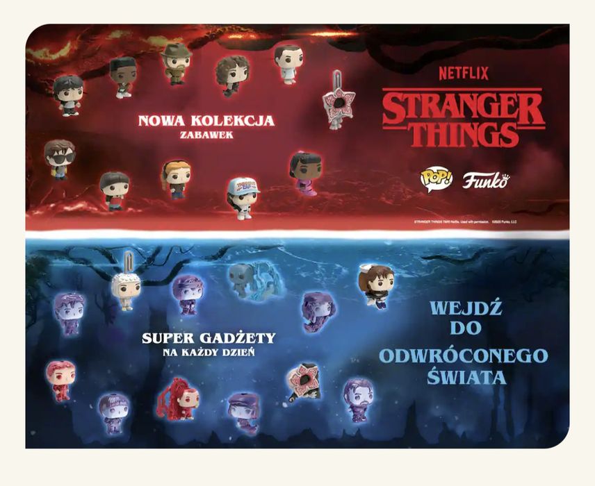 Stranger Things Kinder joy figurki Funko Pop