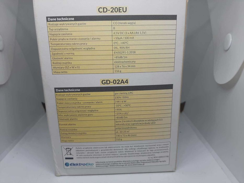 Zestaw czujników czadu i gazu Home Safety Solution Nowy