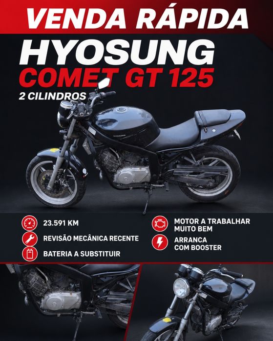 Hyosung Comet GT twin cilinder 125
