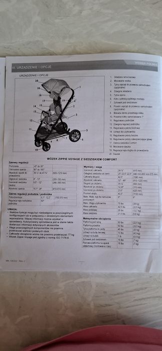 Sprzedam wózek inwalidzki dla dziecka  firmy ZIPPIE VOYAGE.