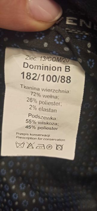 Sprzedam garnitur Evenemen w kratkę