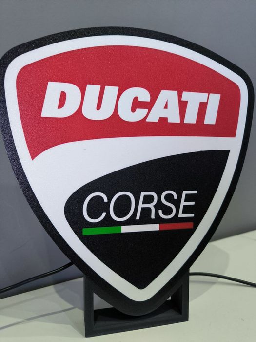 Logo Ducati Corse led RGB