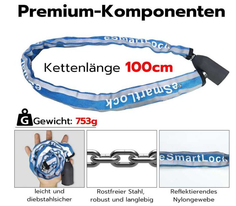 Blokada rowerowa na odcisk palca Eseesmart