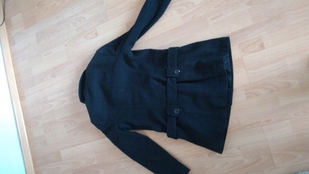 Kurta z flauszu, krótki płaszczyk wełniany