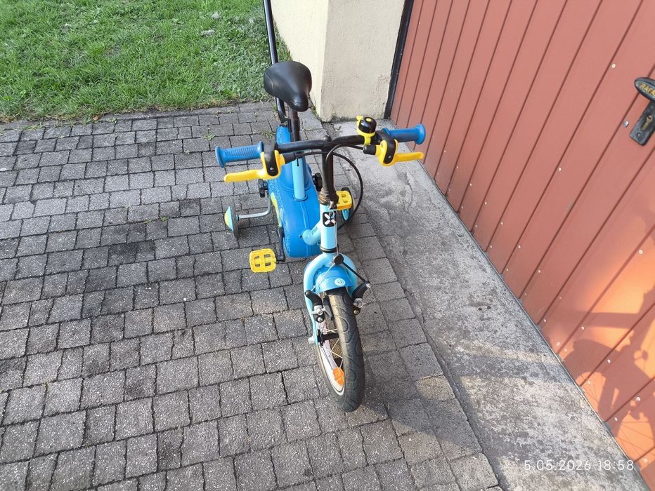 Rowerek btwin, niebieski 14" kola