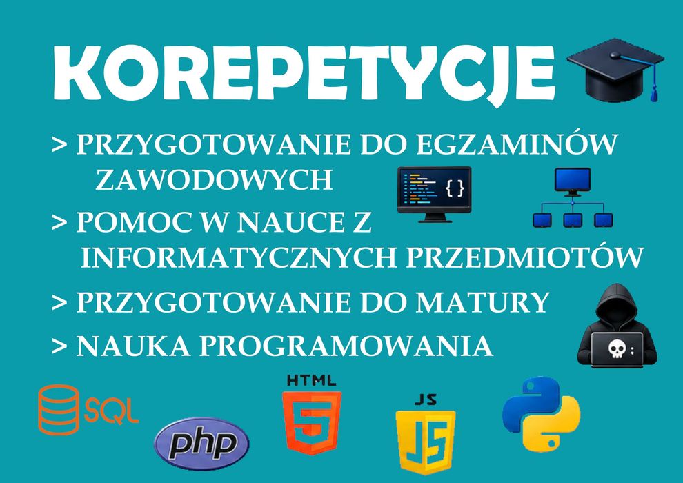 KOREPETYCJE Z INFORMATYKI – online, piła i okolice