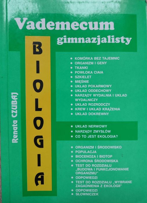 Vademecum gimnazjalisty biologia
