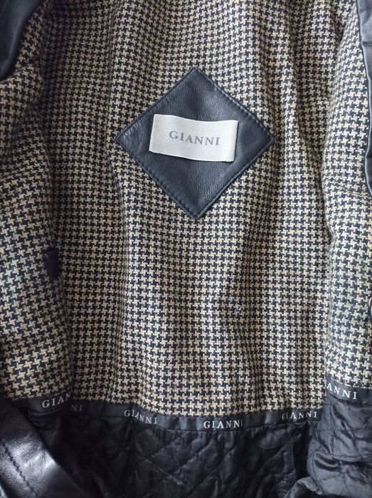 Gianni kurtka skórzana męska, podpinka, XL
