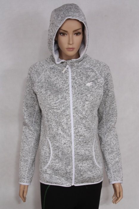 Bluza/polar damski 4F melanż szary  M  L   nowy!