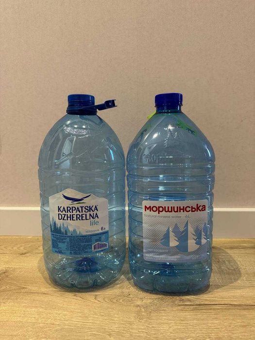 Баклажки пусті б/у 6 літрів, бутилка ПЕТ, бутель, пляшка