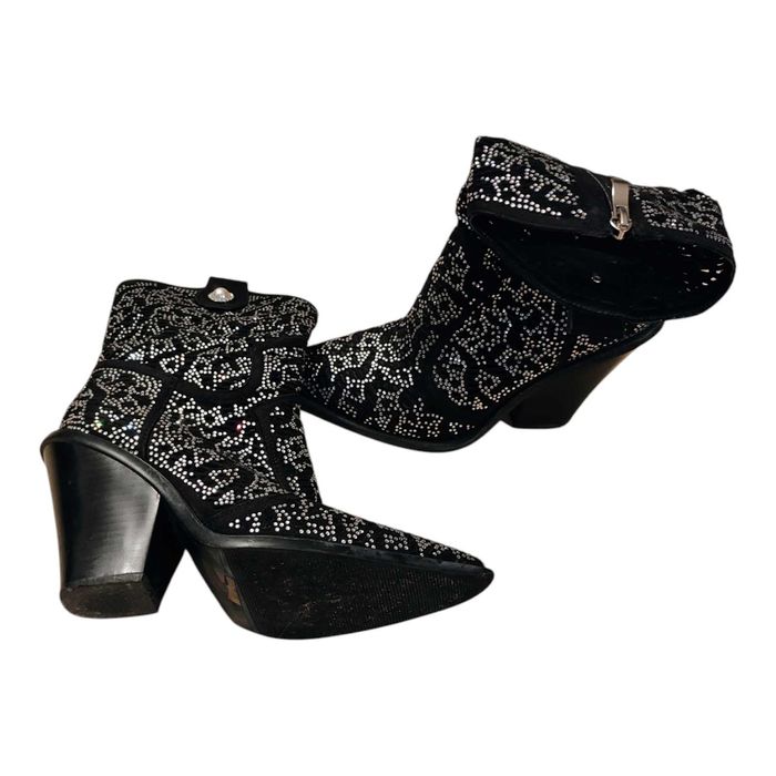 Damskie kowbojki ażurowe z cyrkoniami 38 rozm