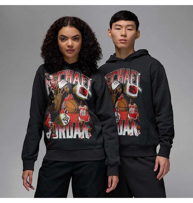 ОРИГІНАЛ Худі Air Jordan Flight Fleece (L-XL) чорні і білі