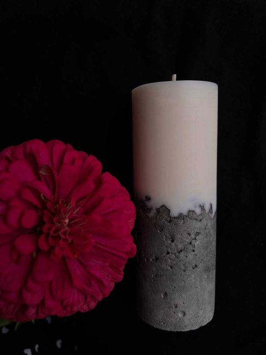 Соєва свічка ручної роботи/ Бетоні свічки
