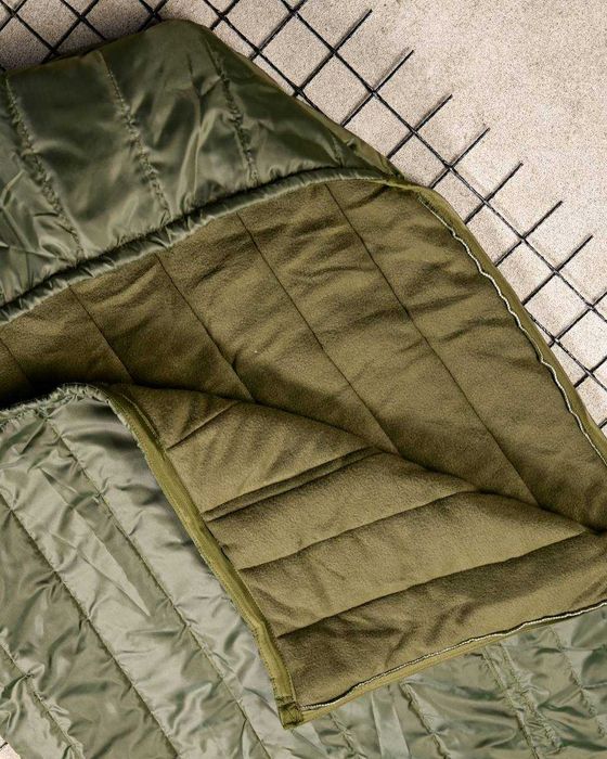 Зимовий спальний мішок з капюшоном тактичний -20 C° на флісі.