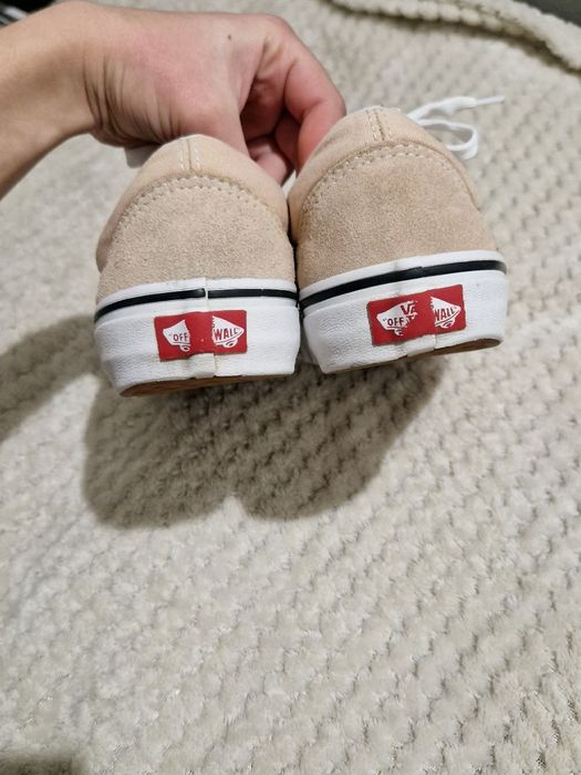 Бежевые кеды ванс vans old school 39 р 25 см