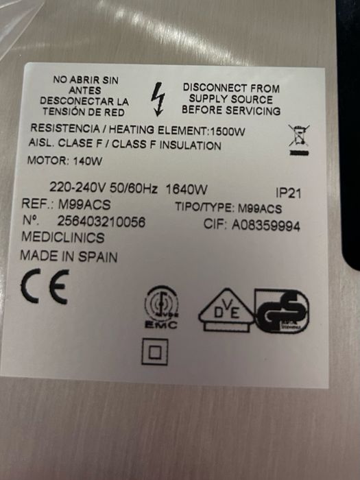 Сушарка для рук OPTIMA Mediclinics M99ACS